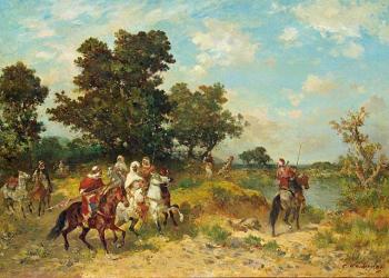 Arab Hunt Scene Arab Hunt Scene
